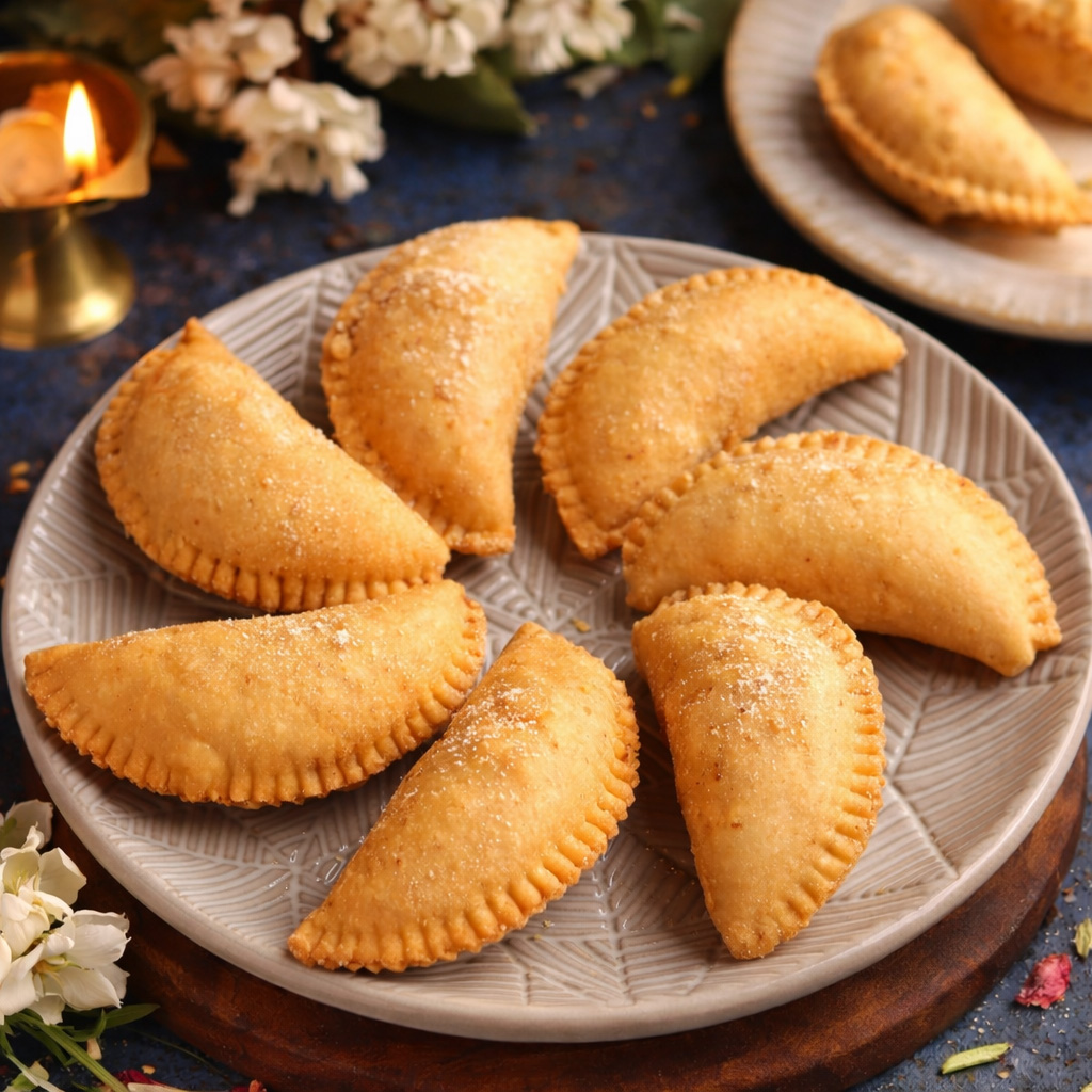Gujiya — homemade Bihari gujiya by Premse